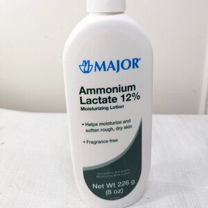 Major Ammonium Lactate 12% Moisturizing‎ Lotion Lactic Acid Fragrance-Free 8 oz